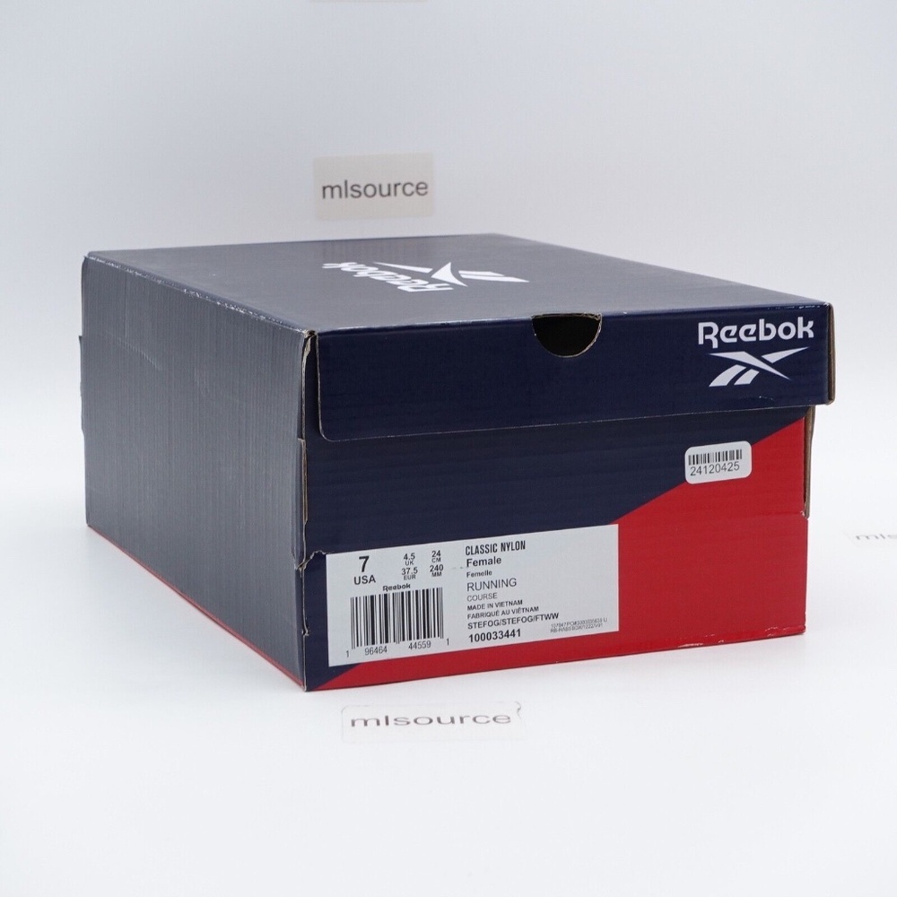 NEW Reebok Classic Nylon Slim Sneakers 100033441 Steely Fog/SteelyFog - Picture 14 of 14
